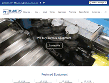 Tablet Screenshot of haritonmachinery.com